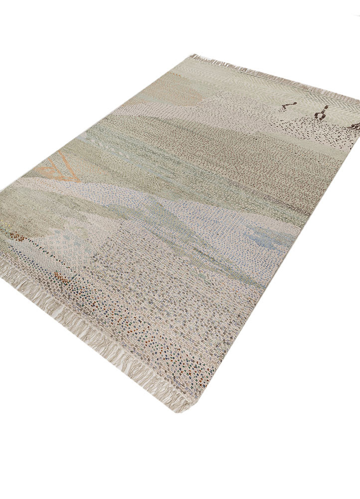 kavi x manchaha green wool hand knotted Rug - FoldShot kavi x manchaha green wool hand knotted Rug - FoldShot