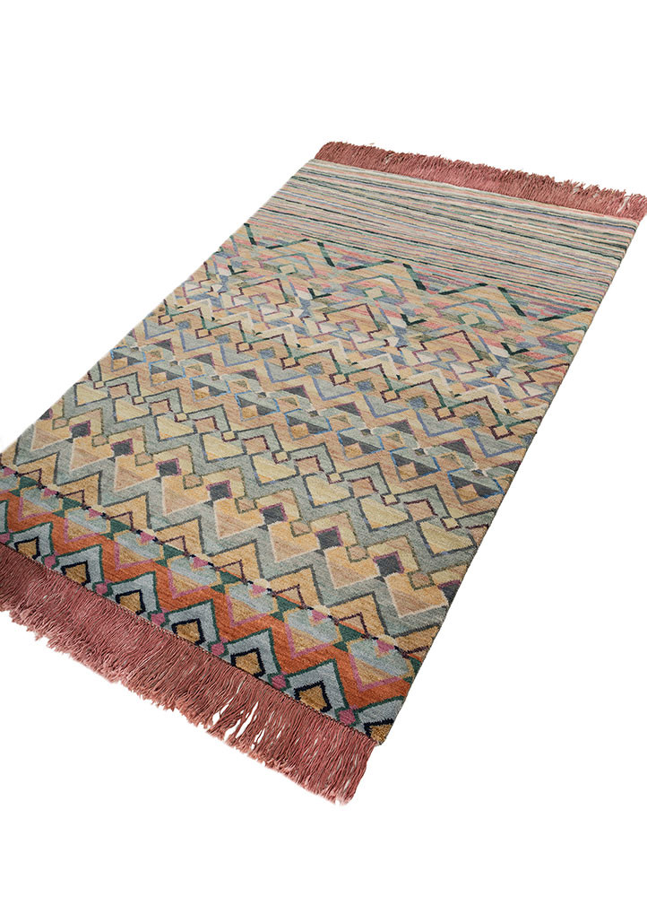 kavi x manchaha ivory wool hand knotted Rug - FoldShot kavi x manchaha ivory wool hand knotted Rug - FoldShot