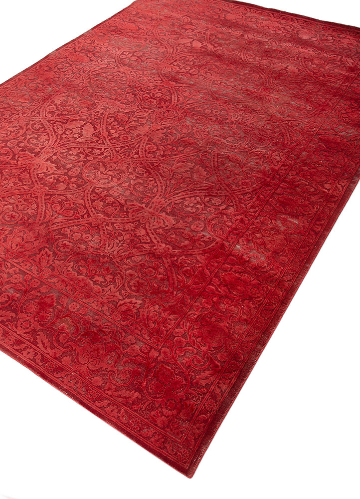 far east pink and purple wool and silk hand knotted Rug - FoldShot far east pink and purple wool and silk hand knotted Rug - FoldShot