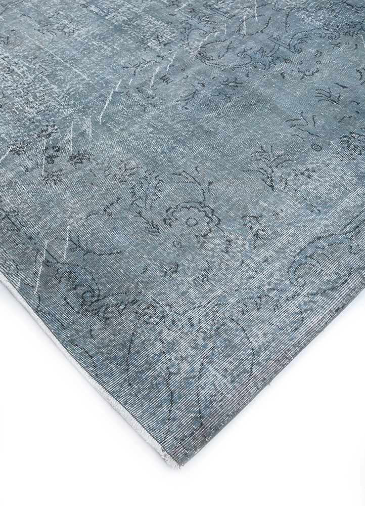 lacuna blue wool hand knotted Rug - FoldShot lacuna blue wool hand knotted Rug - FoldShot
