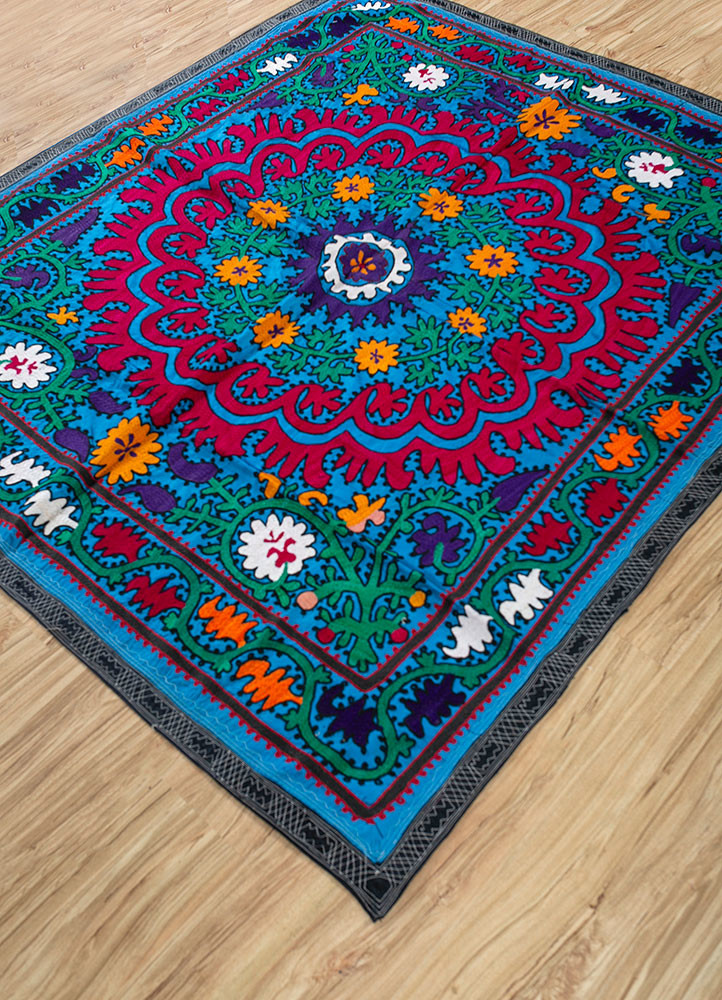 jean blue cotton hand loom Home Textile - FoldShot