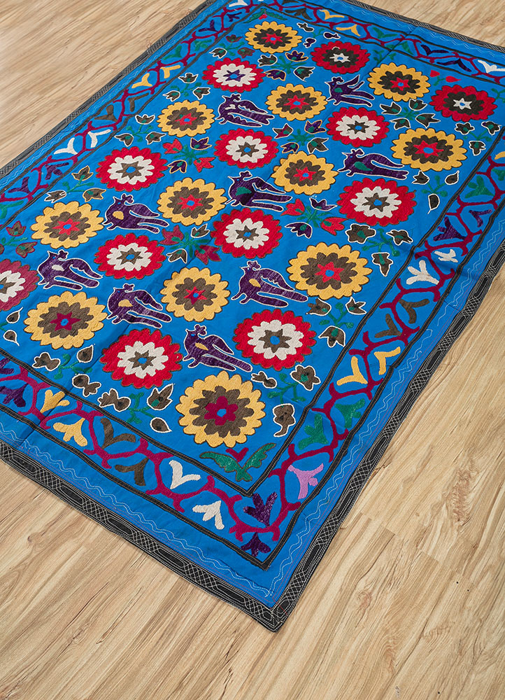 jean blue cotton hand loom Home Textile - FoldShot