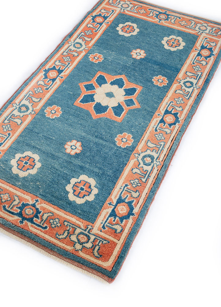 nuray blue wool hand knotted Rug - FoldShot nuray blue wool hand knotted Rug - FoldShot