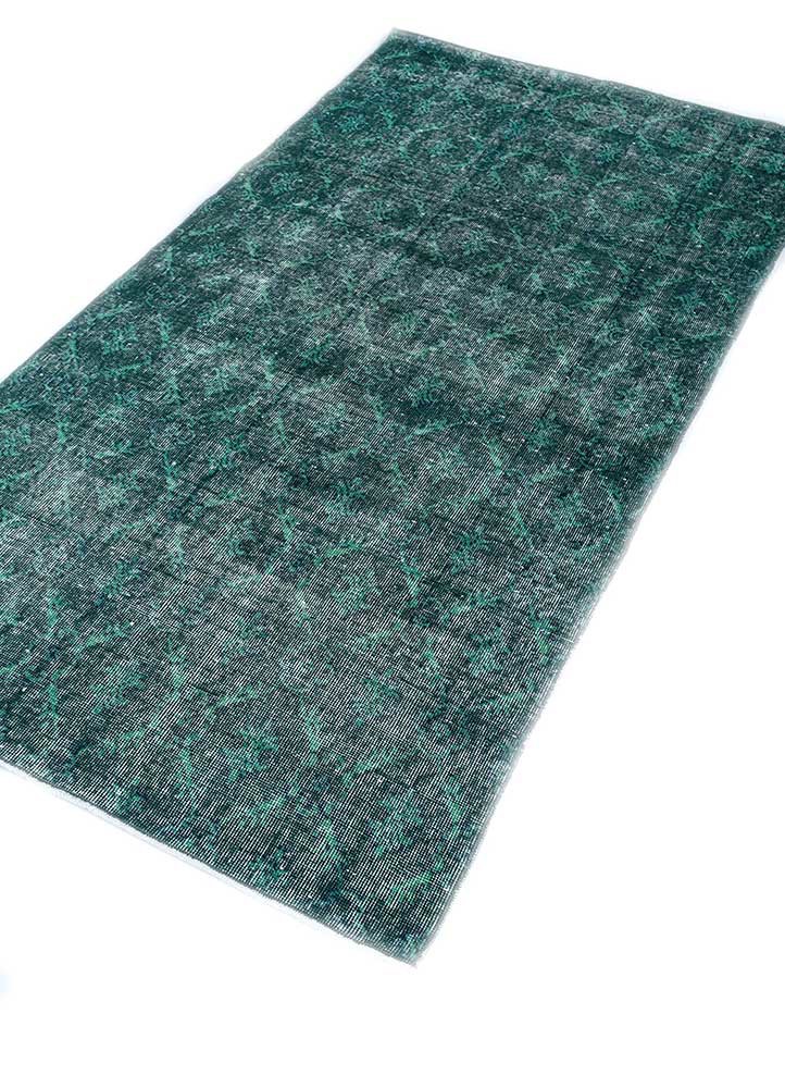 lacuna green wool hand knotted Rug - FoldShot