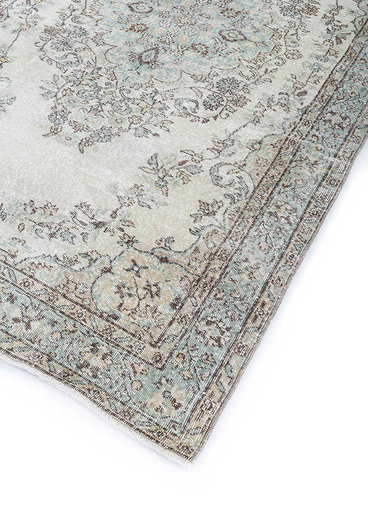 vintage green wool hand knotted Rug - FoldShot vintage green wool hand knotted Rug - FoldShot