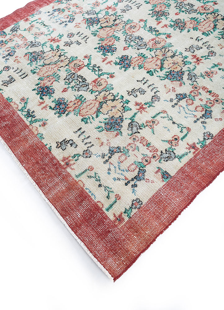 Vintage Red & Orange Hand Knotted Wool Rugs-Pae-3229-Jaipur Rugs ES