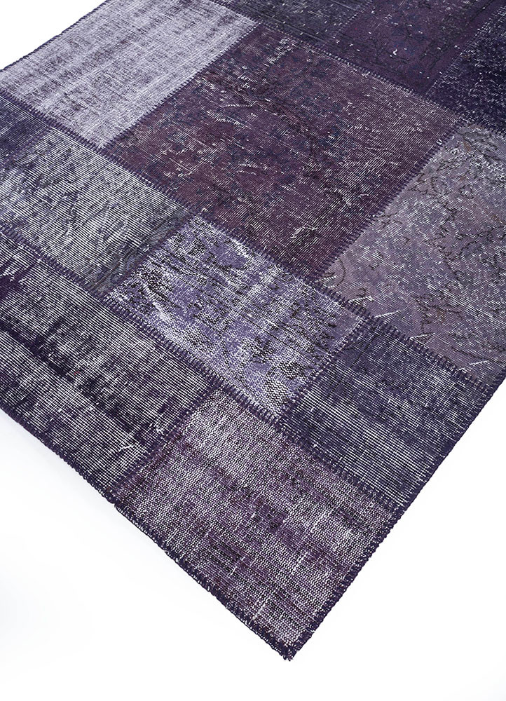 provenance pink and purple wool hand knotted Rug - FoldShot provenance pink and purple wool hand knotted Rug - FoldShot