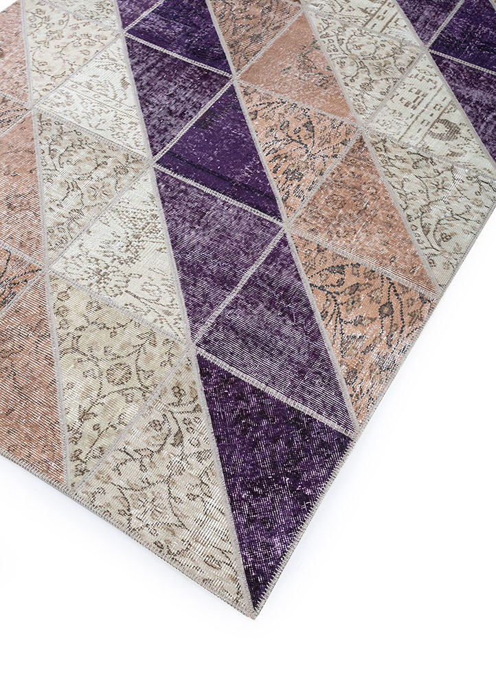 provenance beige and brown wool hand knotted Rug - FoldShot provenance beige and brown wool hand knotted Rug - FoldShot