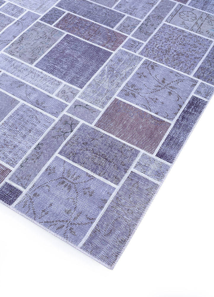 provenance pink and purple wool hand knotted Rug - FoldShot provenance pink and purple wool hand knotted Rug - FoldShot