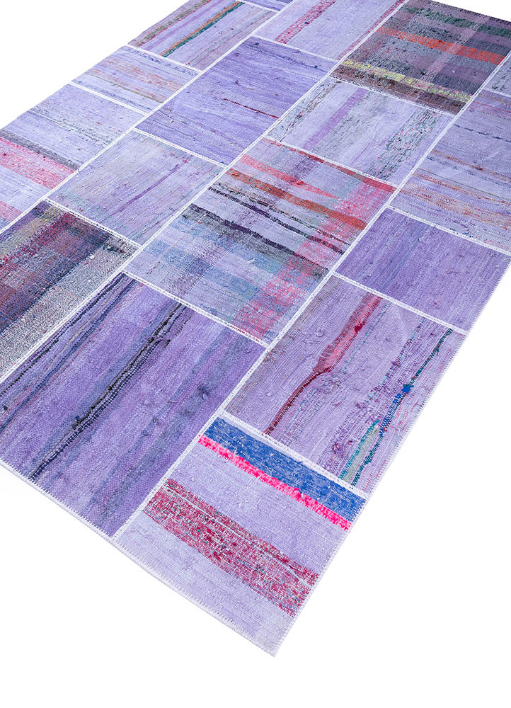 provenance pink and purple wool hand knotted Rug - FoldShot provenance pink and purple wool hand knotted Rug - FoldShot