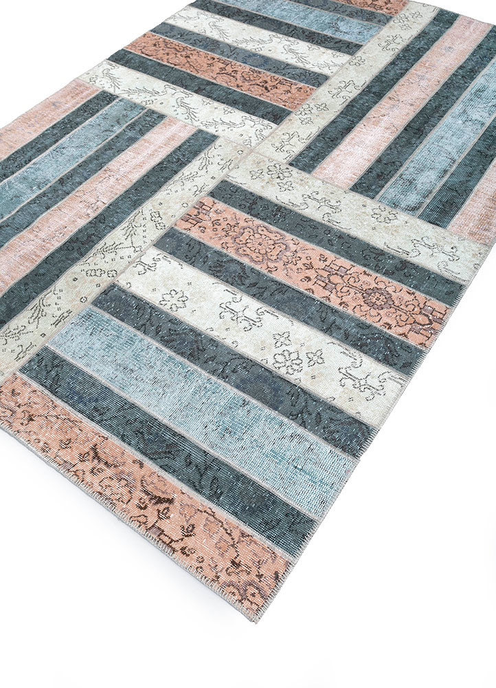 provenance beige and brown wool hand knotted Rug - FoldShot provenance beige and brown wool hand knotted Rug - FoldShot