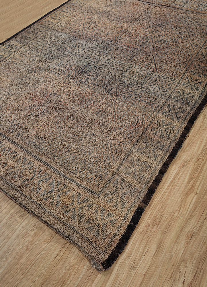 nuray beige and brown wool hand knotted Rug - FoldShot nuray beige and brown wool hand knotted Rug - FoldShot