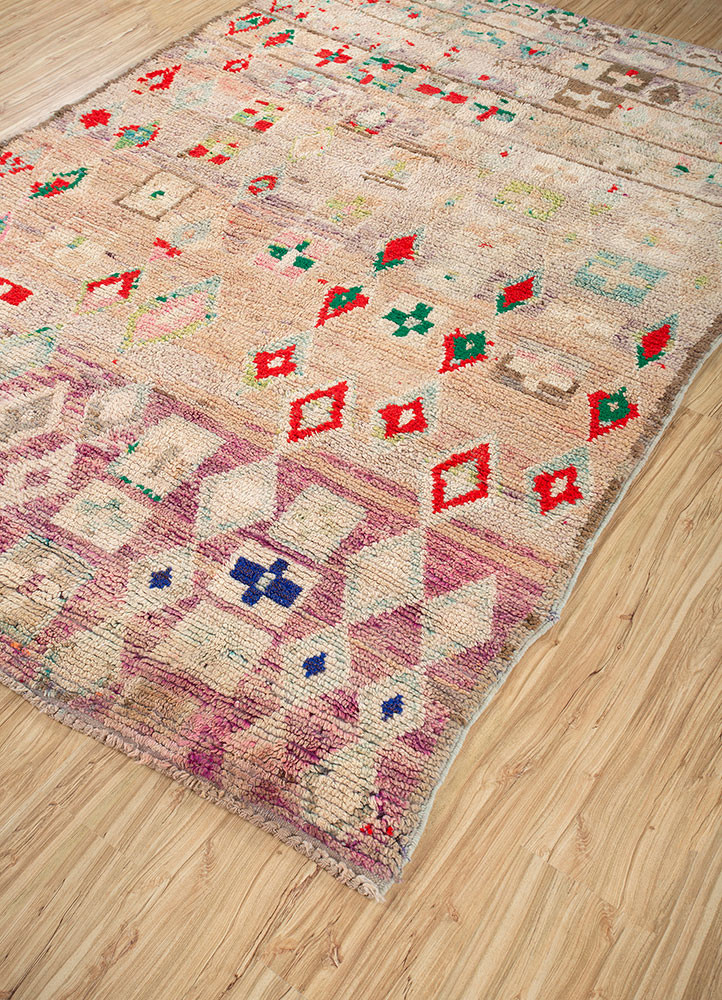 nuray beige and brown wool hand knotted Rug - FoldShot nuray beige and brown wool hand knotted Rug - FoldShot
