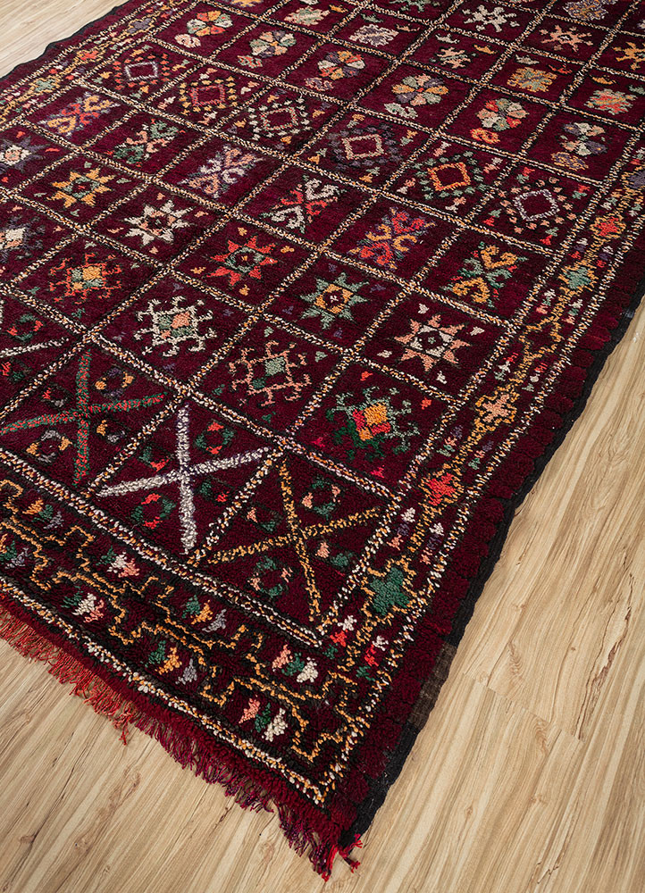 Red Red Coloured Rug Nuray Red & Orange Hand Knotted Wool Rugs-Pae-4598-Jaipur Rugs ES
