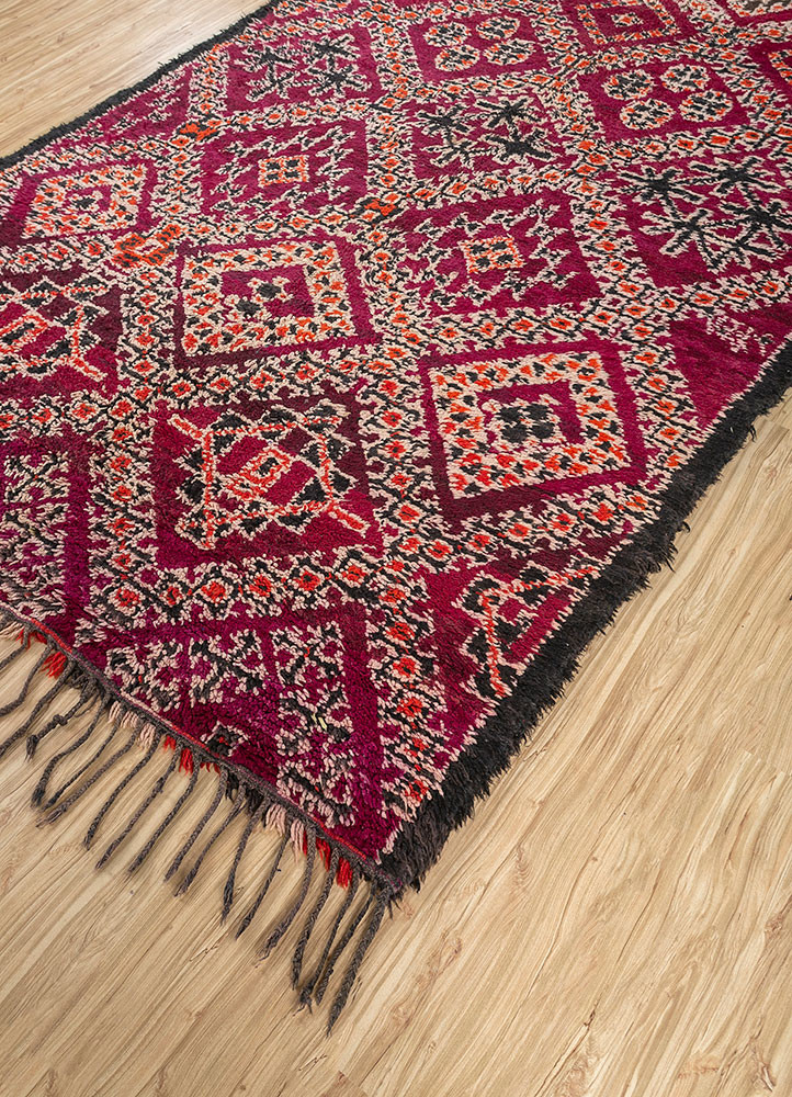 nuray red and orange wool hand knotted Rug - FoldShot nuray red and orange wool hand knotted Rug - FoldShot