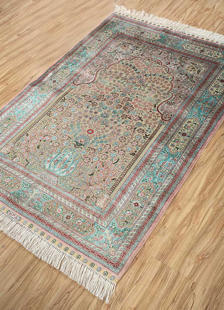 Gulmarg Gold Hand Knotted Silk RugsPae4710Jaipur Rugs