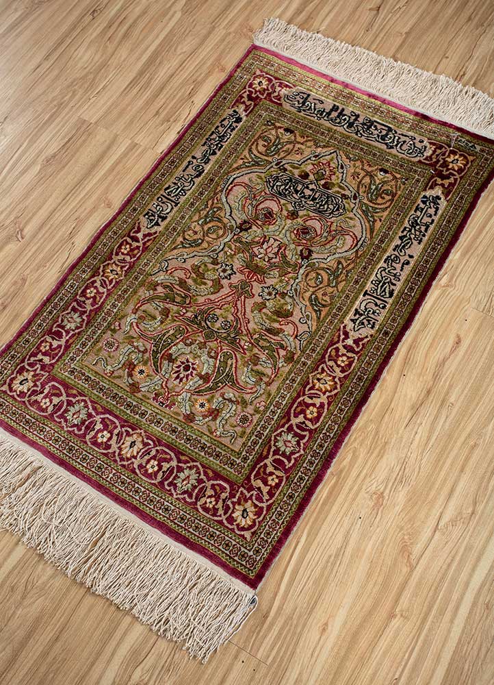 Gulmarg Gold Hand Knotted Silk RugsPae4713Jaipur Rugs