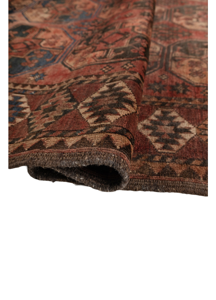 kiaan red and orange wool hand knotted Rug - FoldShot kiaan red and orange wool hand knotted Rug - FoldShot