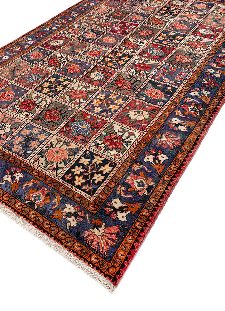 aalam pink and purple wool hand knotted Rug - FoldShot aalam pink and purple wool hand knotted Rug - FoldShot