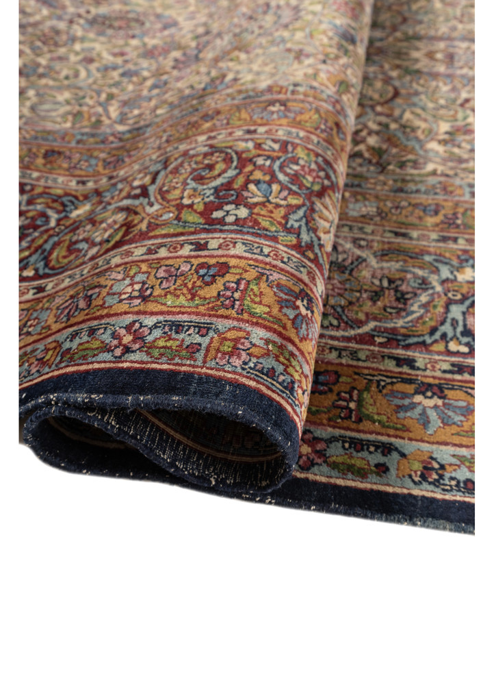 aalam pink and purple wool hand knotted Rug - FoldShot aalam pink and purple wool hand knotted Rug - FoldShot