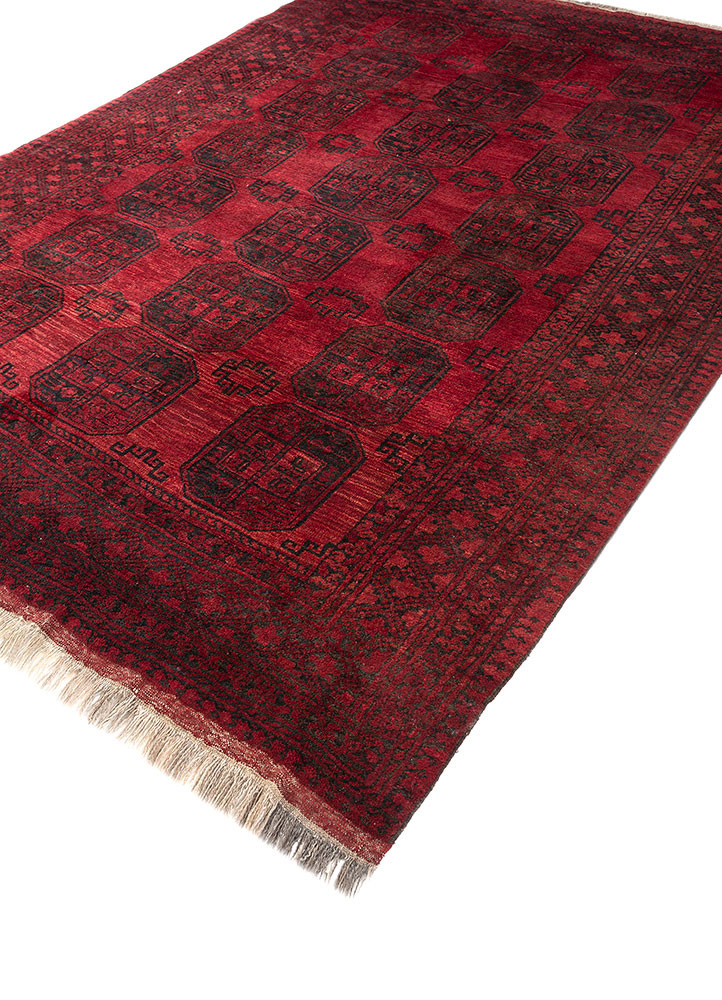 kiaan red and orange wool hand knotted Rug - FoldShot kiaan red and orange wool hand knotted Rug - FoldShot