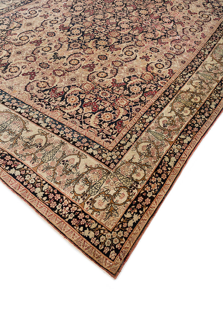 aalam green wool hand knotted Rug - FoldShot