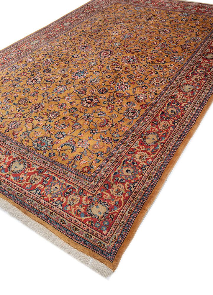 aalam blue wool hand knotted Rug - FoldShot aalam blue wool hand knotted Rug - FoldShot