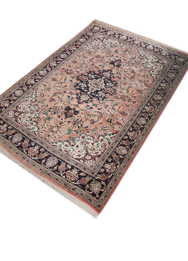 gulmarg blue silk hand knotted Rug - FoldShot gulmarg blue silk hand knotted Rug - FoldShot