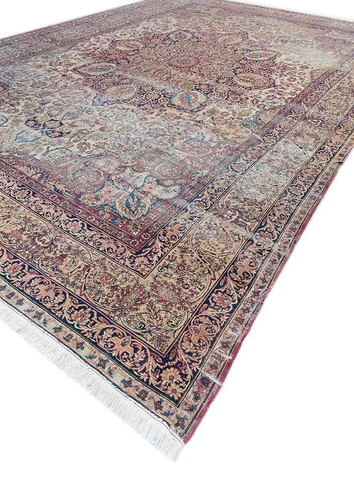 aalam green wool hand knotted Rug - FoldShot