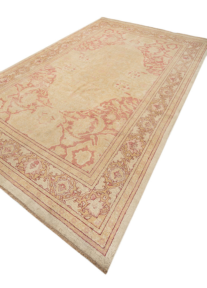 aalam gold wool hand knotted Rug - FoldShot