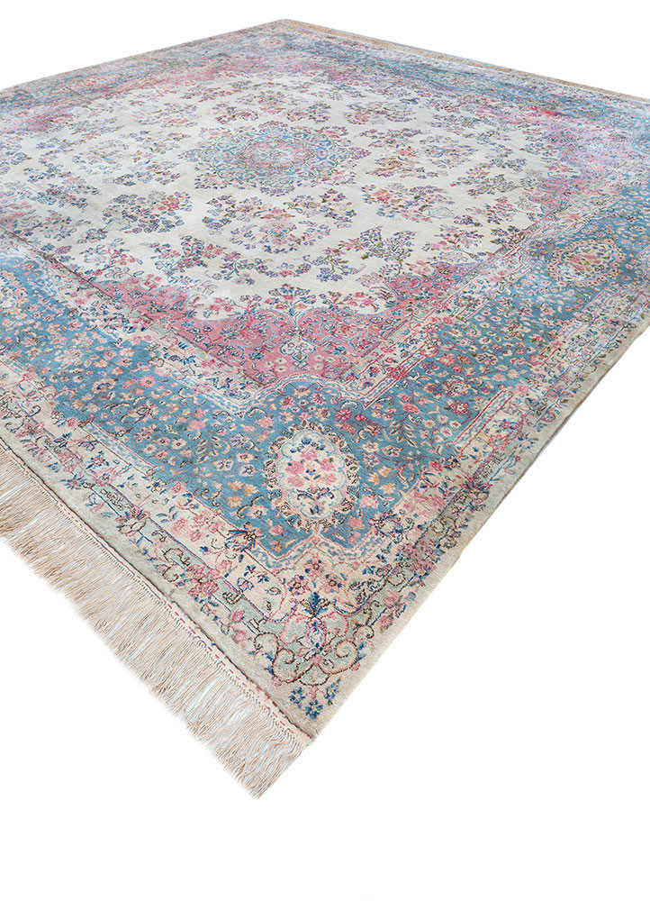 aalam red and orange wool hand knotted Rug - FoldShot aalam red and orange wool hand knotted Rug - FoldShot