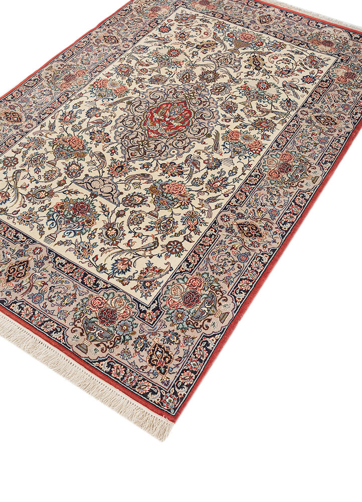 aalam gold wool hand knotted Rug - FoldShot