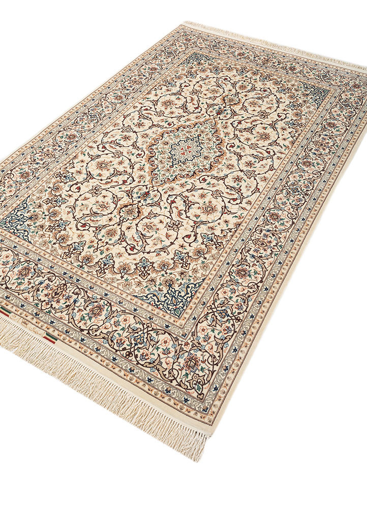 aalam red and orange wool and silk hand knotted Rug - FoldShot aalam red and orange wool and silk hand knotted Rug - FoldShot
