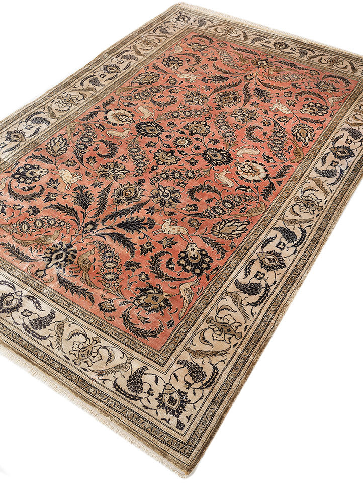 gulmarg green silk hand knotted Rug - FoldShot gulmarg green silk hand knotted Rug - FoldShot
