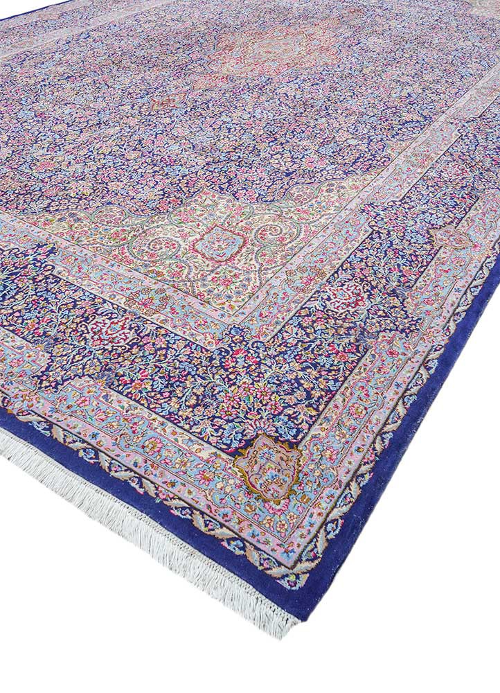 aalam red and orange wool hand knotted Rug - FoldShot