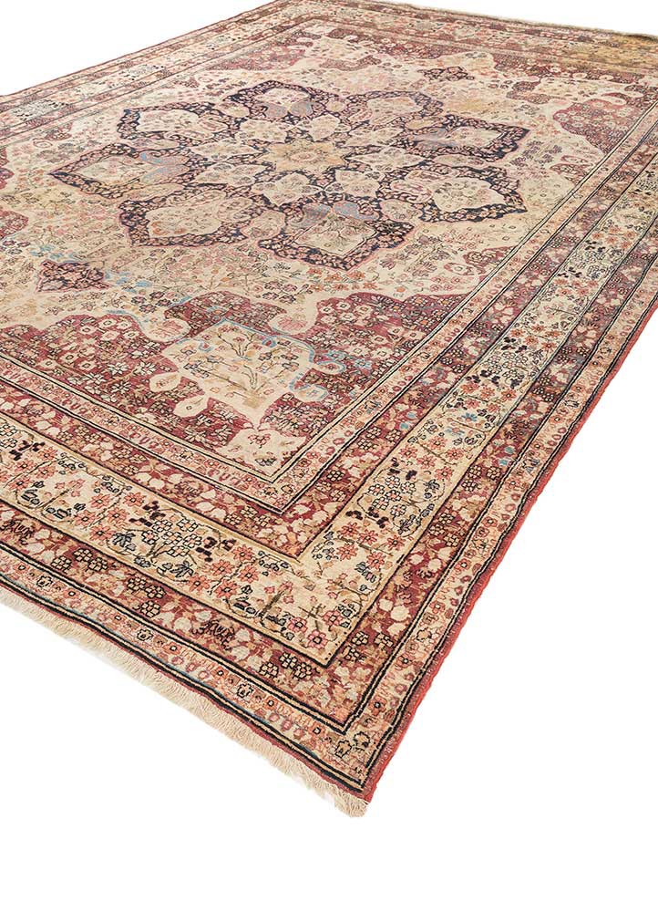 aalam gold wool hand knotted Rug - FoldShot