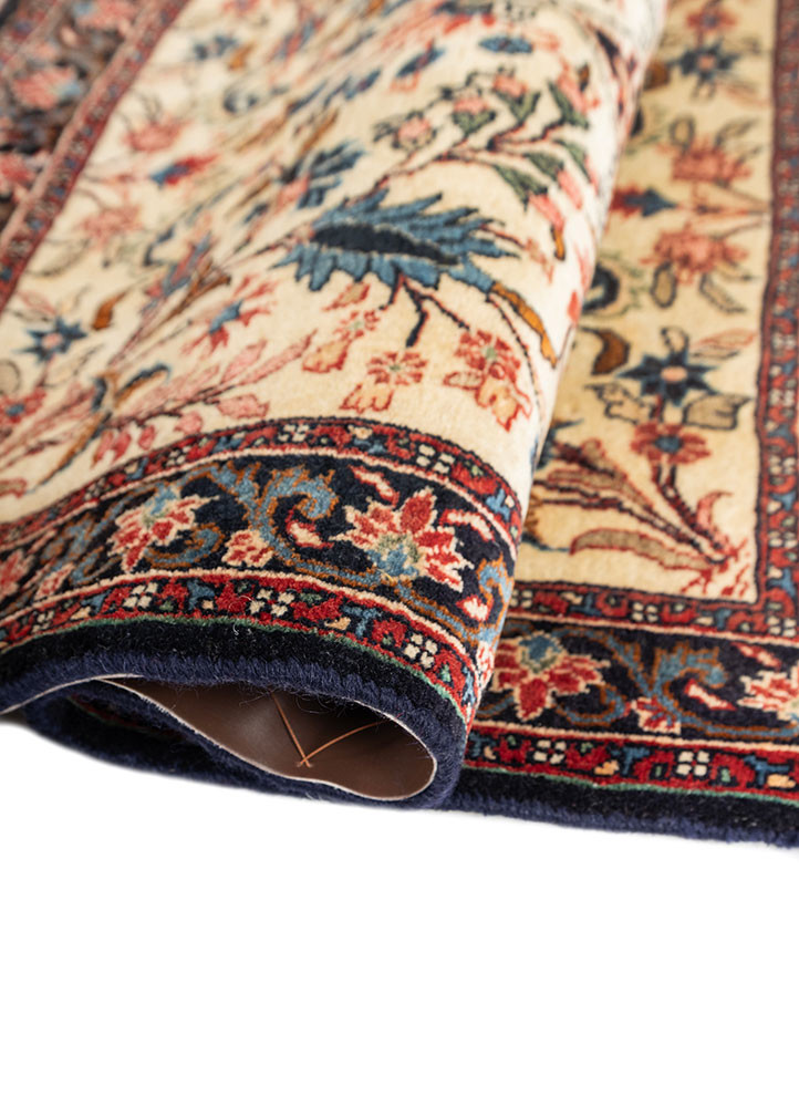 aalam gold wool hand knotted Rug - FoldShot