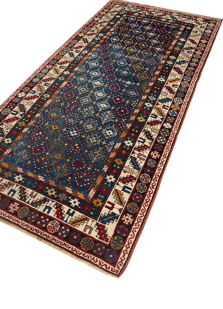 nuray blue wool hand knotted Rug - FoldShot nuray blue wool hand knotted Rug - FoldShot