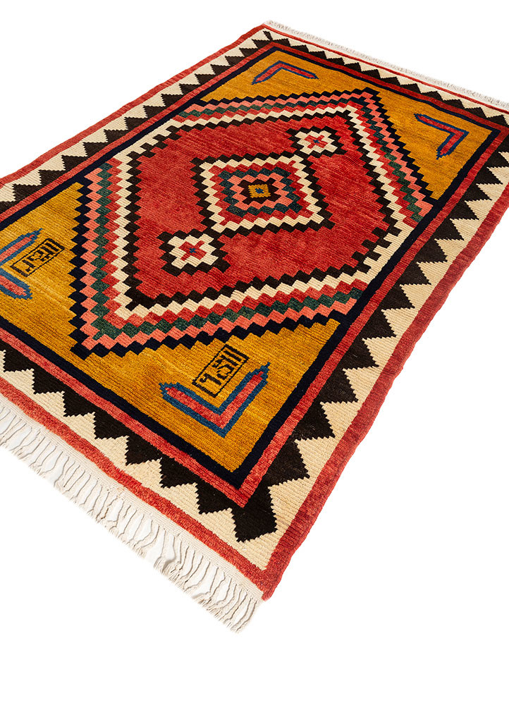 nuray pink and purple wool hand knotted Rug - FoldShot nuray pink and purple wool hand knotted Rug - FoldShot