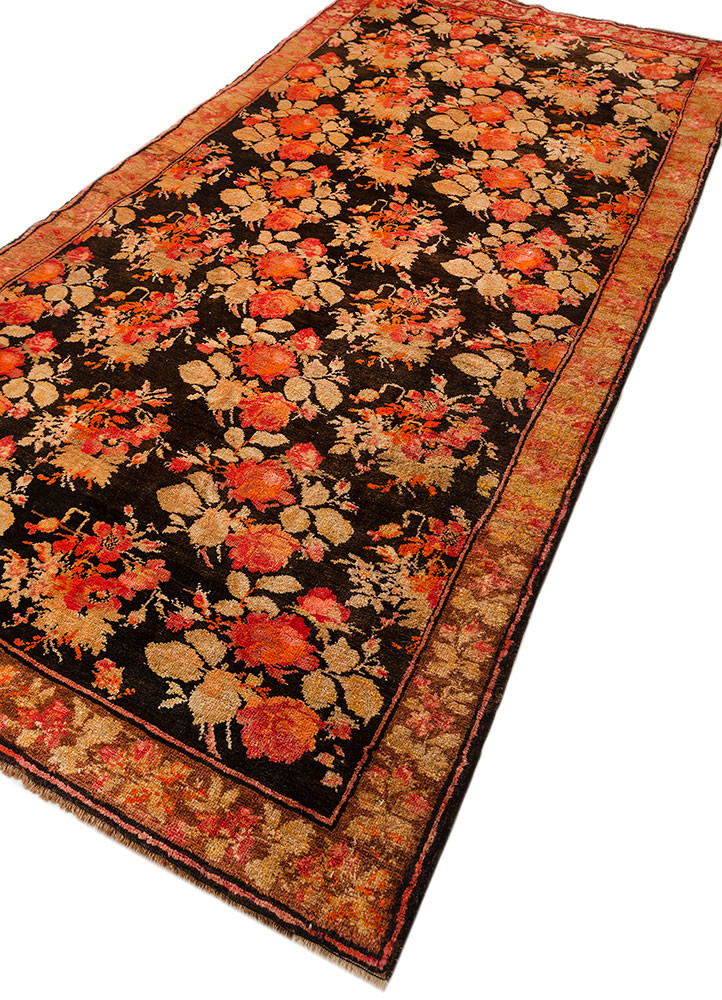 aalam grey and black wool hand knotted Rug - FoldShot aalam grey and black wool hand knotted Rug - FoldShot