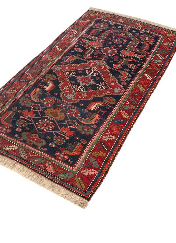 nuray blue wool hand knotted Rug - FoldShot nuray blue wool hand knotted Rug - FoldShot