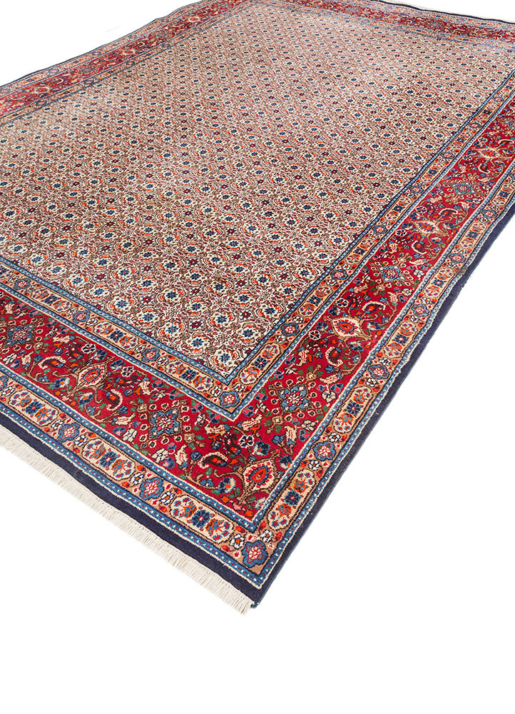 aalam ivory wool hand knotted Rug - FoldShot