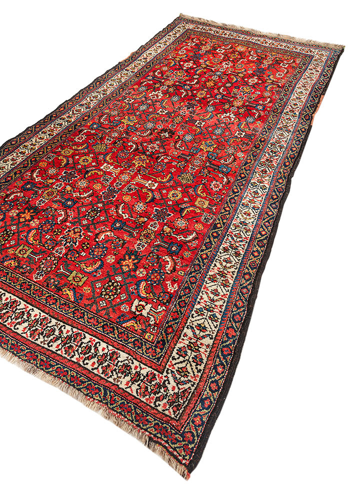 aalam pink and purple wool hand knotted Rug - FoldShot aalam pink and purple wool hand knotted Rug - FoldShot