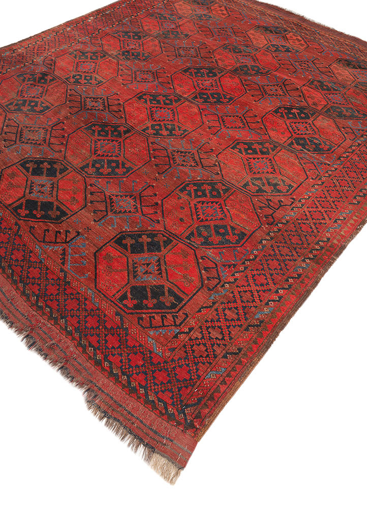 aalam pink and purple wool flat weaves Rug - FoldShot
