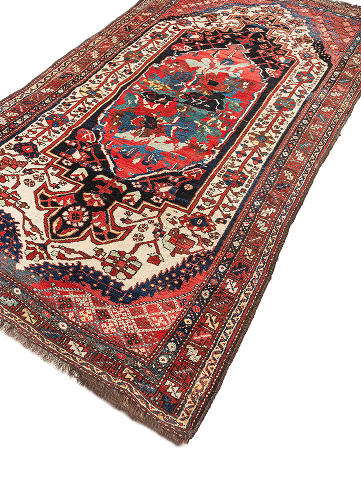 aalam grey and black wool hand knotted Rug - FoldShot