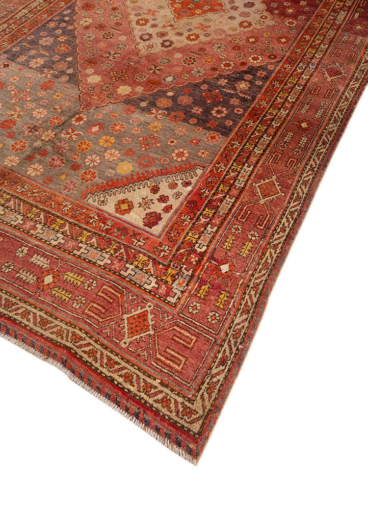 aalam beige and brown wool hand knotted Rug - FoldShot aalam beige and brown wool hand knotted Rug - FoldShot