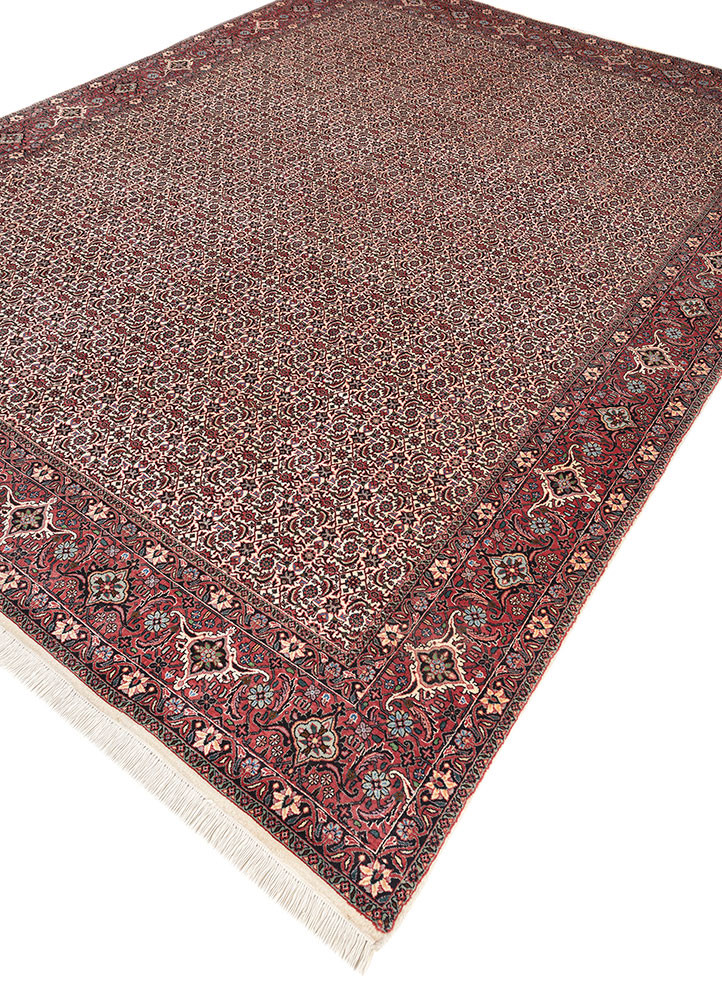 aalam ivory wool hand knotted Rug - FoldShot aalam ivory wool hand knotted Rug - FoldShot