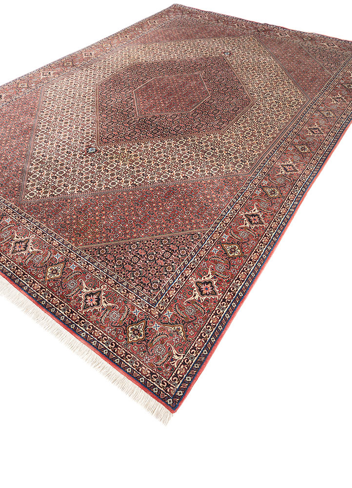 aalam ivory wool hand knotted Rug - FoldShot