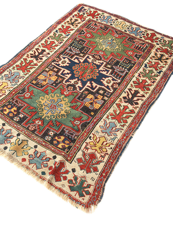 kiaan green wool hand knotted Rug - FoldShot kiaan green wool hand knotted Rug - FoldShot