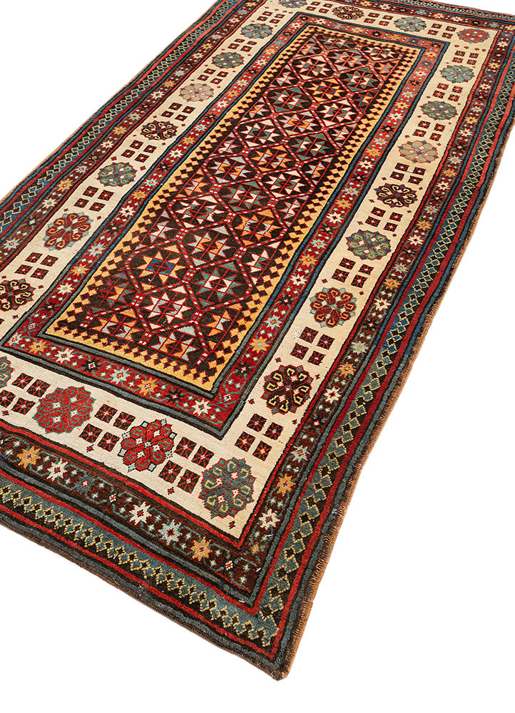 aalam grey and black wool hand knotted Rug - FoldShot